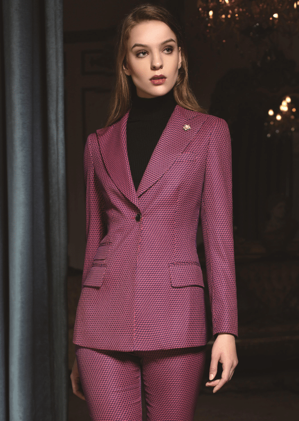 Sophisticated Western-Style Wool Pantsuit for Women – High-End Single-Button High-Waisted Executive Business Formalwear