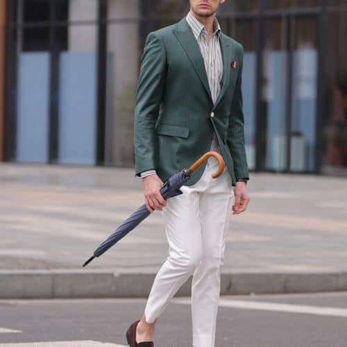 High-End Stylish Men's Casual Blazer – Spring/Autumn Fashion Designer Single Suit Jacket