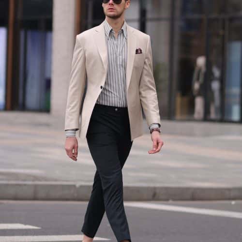 Premium Slim-Fit Men's Casual Blazer – Early Spring Fashion Light-Mature Single Suit Jacket