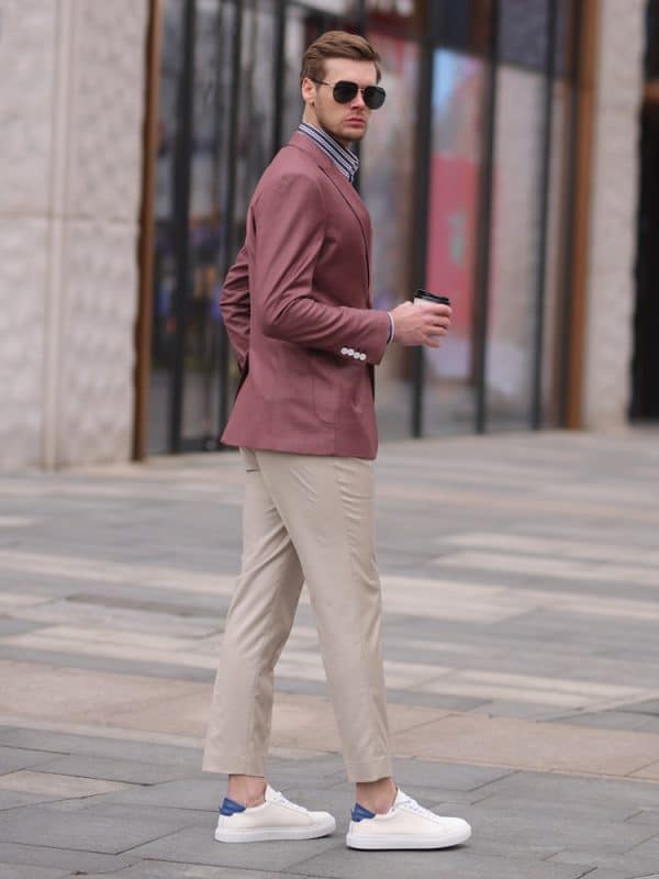 blazer (1) High-End Stylish Men's Casual Blazer – Spring/Autumn Fashion Street-Chic Single Suit Jacket