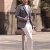 blazer (1) Premium Woolen Men's Casual Blazer – Smart-Casual Light-Mature Fashion Suit Jacket