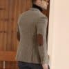 blazer (1) American Vintage Plaid Wool Tweed Blazer for Men – High-End Thickened Autumn Winter Casual Suit Jacket