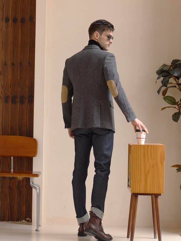 blazer (1) American Vintage Wool Blazer for Men – High-End British Yuppie Style Slim-Fit Autumn Winter Casual Suit Jacket
