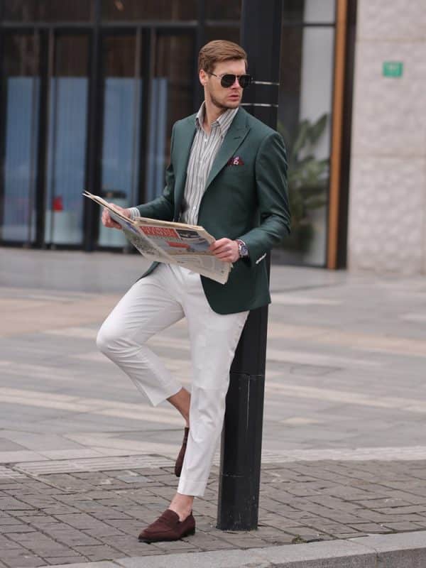 blazer (2) High-End Stylish Men's Casual Blazer – Spring/Autumn Fashion Designer Single Suit Jacket