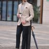blazer (2) Premium Slim-Fit Men's Casual Blazer – Early Spring Fashion Light-Mature Single Suit Jacket
