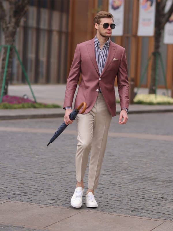 blazer (2) High-End Stylish Men's Casual Blazer – Spring/Autumn Fashion Street-Chic Single Suit Jacket