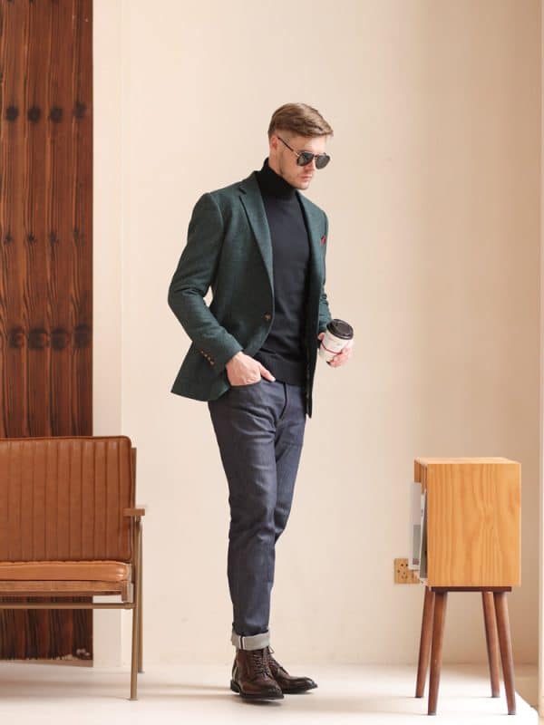 blazer (2) British Yuppie Style Thick Wool Blazer for Men – High-End Semi-Formal Casual Jacket for Autumn Winter Vibe