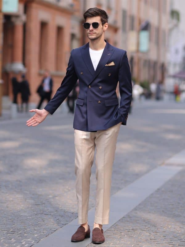 blazer (2) Premium Woolen Double-Breasted Men's Blazer – High-End Business-Commute Smart-Casual Suit Jacket