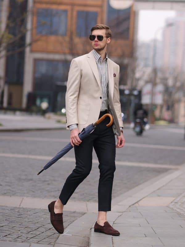 blazer (3) Premium Slim-Fit Men's Casual Blazer – Early Spring Fashion Light-Mature Single Suit Jacket