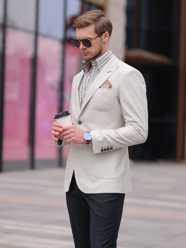 blazer (3) High-End Stylish Men's Casual Blazer – Spring/Autumn Fashion Designer Single Suit Jacket