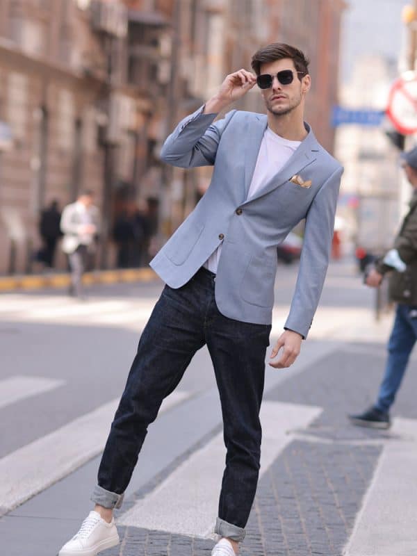 blazer (3) High-End Stylish Men's Lightweight Casual Blazer – Spring/Summer Fashion Single Suit Jacket