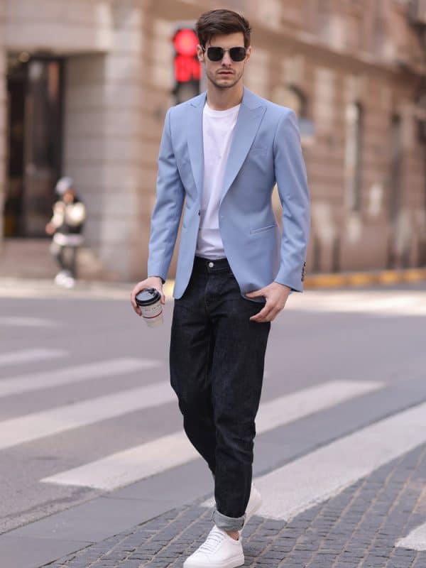 blazer (3) Premium Woolen Men's Casual Blazer – High-End Spring/Summer Fashion Suit Jacket