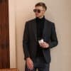 British Smart-Casual Wool Blazer for Men – High-End Autumn Winter Ins Trend Semi-Formal Single Suit Jacket