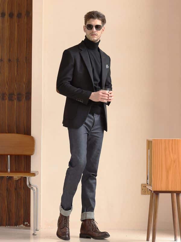 blazer (4) British Yuppie Style Premium Cashmere Blazer for Men – High-End Thickened Slim-Fit Winter Casual Suit Jacket
