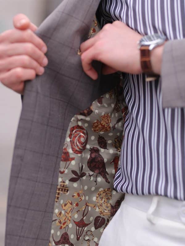 blazer (4) Premium Plaid Slim-Fit Men's Blazer – High-End Fashion Business-Casual Single Suit Jacket