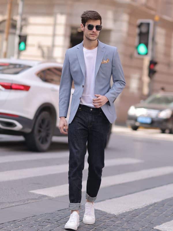blazer (5) High-End Stylish Men's Lightweight Casual Blazer – Spring/Summer Fashion Single Suit Jacket