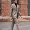 suit (1) Premium Woolen Slim-Fit 3-Piece Suit – High-End Autumn/Winter Business & Wedding Formal Ensemble