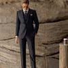 suit (1) Luxury Men’s Black Wool 3-Piece Wedding Suit – Slim Fit Groom Formal Business Suit for Work & Special Occasions