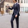 suit (1) Luxurious Morandi Color Men's Wool 3-Piece Suit Set – Sophisticated Groom Wedding Tuxedo & Business Formal Wear