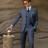suit (2) Sophisticated Morandi Grey Blue Suit for Men – High-End Slim Fit Groom Wedding & Smart Business Formal Wear