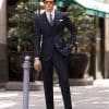 suit (2) Luxury Wedding Season British Style Wool 3-Piece Suit for Men – Sophisticated Slim Fit Shadow Stripe Formal Suit
