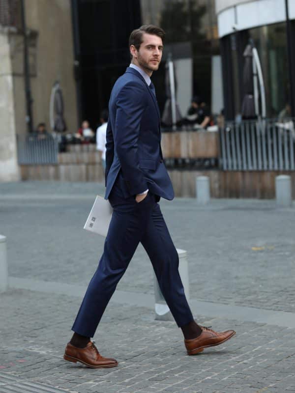 suit (2) Sophisticated British Style Men's Wool Suit Set – High-End Gentleman Groom Wedding & Business Formal Wear