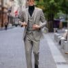 suit (2) Premium Thickened Wool Tweed 3-Piece Suit – High-End Niche Style Business & Formal Set