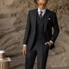 suit (2) Luxury Men’s Black Wool 3-Piece Wedding Suit – Slim Fit Groom Formal Business Suit for Work & Special Occasions