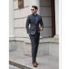 suit (3) Sophisticated British Style Dark Grey Wool Suit for Men – High-End Business Formal & Casual Yuppie Suit Set