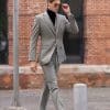 suit (3) Premium Thickened Wool Tweed 3-Piece Suit – High-End Niche Style Business & Formal Set
