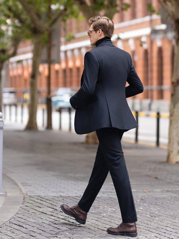 suit (3) Premium Winter Woolen Men's Suit – Versatile Heavyweight Business-Casual 3-Piece Set