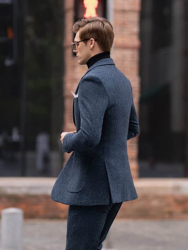 suit (3) Premium Thickened Wool Tweed 3-Piece Suit – Luxury Retro Business & Wedding Formal Ensemble