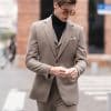 suit (3) Premium Woolen Slim-Fit 3-Piece Suit – High-End Autumn/Winter Business & Wedding Formal Ensemble