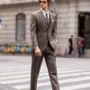 suit (3) Sophisticated British Style Brown Wool 3-Piece Suit for Men – Elegant Slim Fit Groom Wedding & Smart Casual Suit