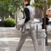 suit (4) Premium Thickened Wool Tweed 3-Piece Suit – High-End Niche Style Business & Formal Set