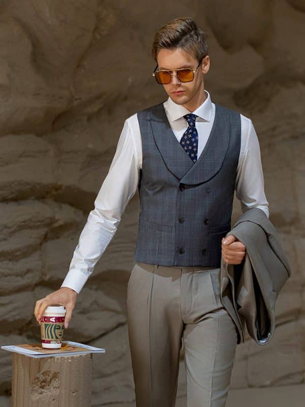 suit (5) Sophisticated British Style Wool Suit for Men – Luxury Bespoke Slim Fit Groom Wedding & Smart Business Formal Wear