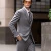 suit (5) Sophisticated British Style Wool 3-Piece Suit for Men – High-End Groom Wedding & Smart Business Commute Formal Wear