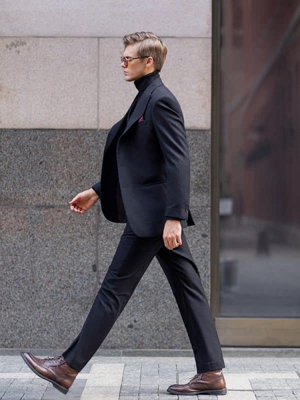 suit (5) Premium Winter Woolen Men's Suit – Versatile Heavyweight Business-Casual 3-Piece Set