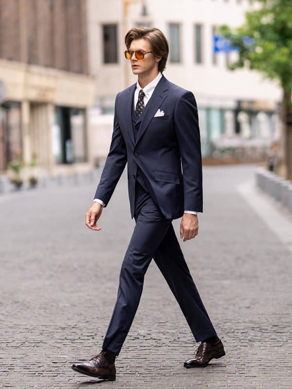 suit (5) Luxurious Morandi Color Men's Wool 3-Piece Suit Set – Sophisticated Groom Wedding Tuxedo & Business Formal Wear