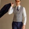 suit (5) Luxury Bespoke Navy Blue Wool 3-Piece Suit for Men – Sophisticated Slim Fit Groom Wedding & Smart Business Formal Wear