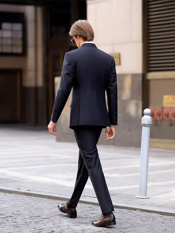 suit (5) Luxury Wedding Season British Style Wool 3-Piece Suit for Men – Sophisticated Slim Fit Shadow Stripe Formal Suit