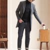 wool coat (1) Hepburn Style Slim-Fit Wool Overcoat for Men – High-End Mid-Length Winter Business Casual Coat with Ins Vibe