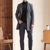 wool coat (5) Hepburn Style Slim-Fit Wool Overcoat for Men – High-End Mid-Length Winter Business Casual Coat with Ins Vibe