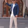 主图-01 Premium Slim-Fit Men's Wool Blazer – Spring Fashion Business-Casual Single Suit Jacket