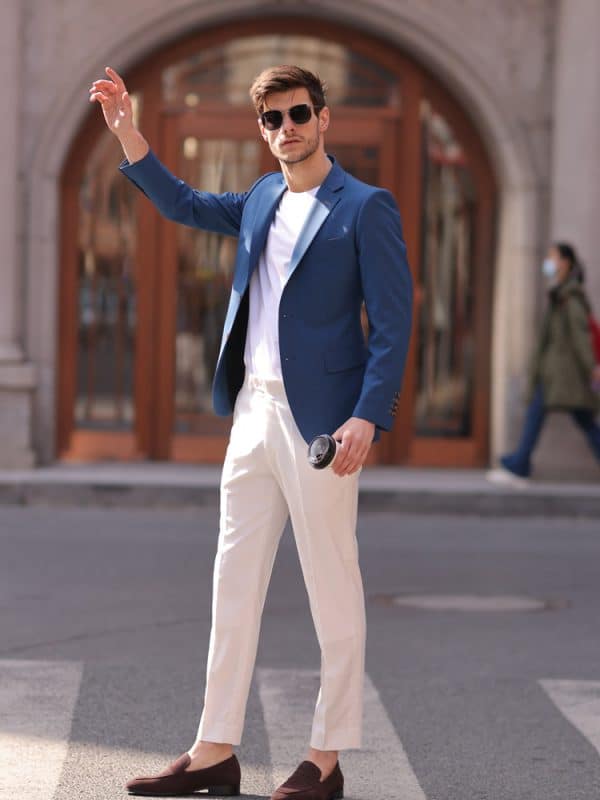主图-01 Premium Slim-Fit Men's Wool Blazer – Spring Fashion Business-Casual Single Suit Jacket