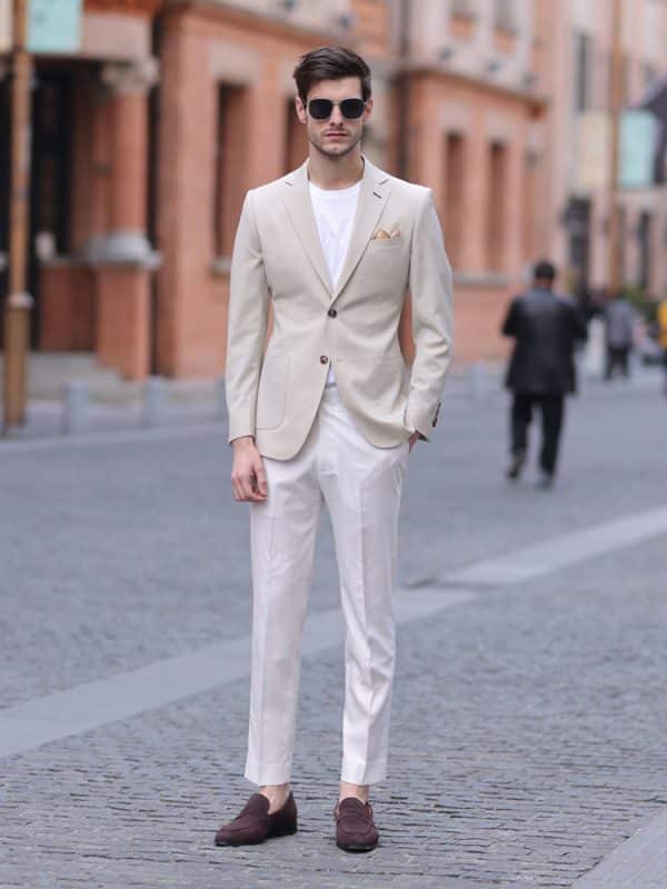 主图-02 Premium Wool Slim-Fit Men's Blazer – Sophisticated Business-Casual Suit Jacket