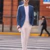 主图-02 Premium Slim-Fit Men's Wool Blazer – Spring Fashion Business-Casual Single Suit Jacket