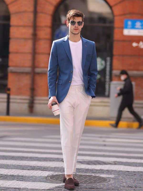 主图-02 Premium Slim-Fit Men's Wool Blazer – Spring Fashion Business-Casual Single Suit Jacket