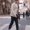 主图-03 Premium Wool Slim-Fit Men's Blazer – Sophisticated Business-Casual Suit Jacket