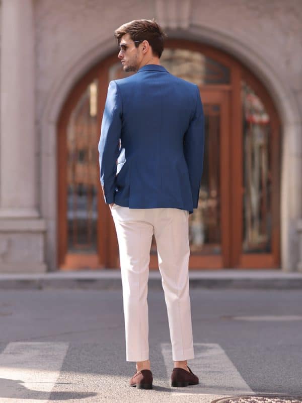 主图-03 Premium Slim-Fit Men's Wool Blazer – Spring Fashion Business-Casual Single Suit Jacket